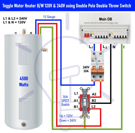water heater wiring