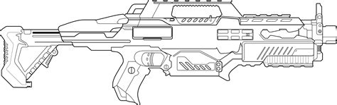 hd collection   drawing guns design   nerf