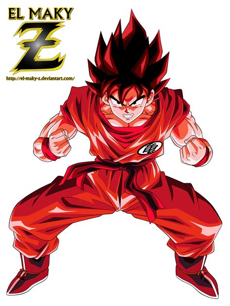 Maky Z Blog Card Son Goku Kaio Ken Saga Saiyan