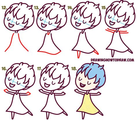 How To Draw Cute Kawaii Chibi Joy From Inside Out Easy