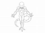 Frieza Freeza Coloring Pages Golden Lineart Template Deviantart sketch template