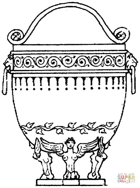 ancient vase coloring page  printable coloring pages ancient