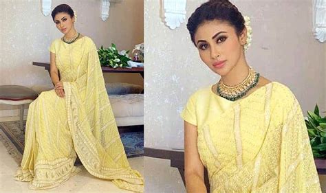 Mouni Roy’s Lime Yellow Saree Is Breath Of Fresh Air Among