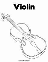 Violin Coloring Pages Fiddle Results Kidsuki sketch template