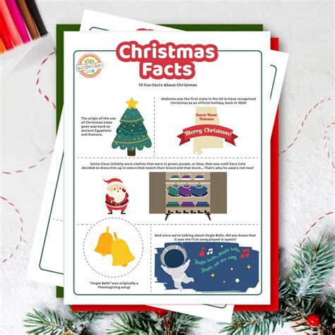fun christmas facts  kids   print kids activities blog