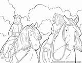 Merida Elinor Brave Horseback Disneymovieslist Angus Colorkid sketch template