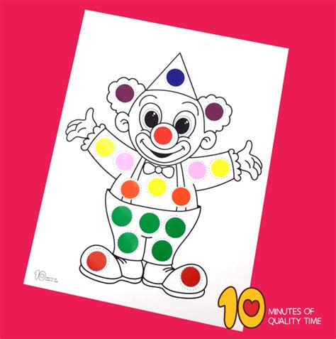 clown dot activity  minutes  quality time