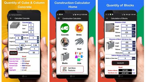 build  construction calculator app devteamspace