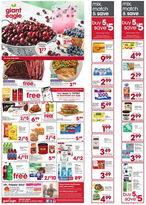 giant eagle weekly ad july  july   part