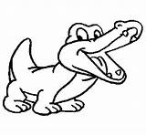 Crocodile Coloring Pages Coloringcrew Baby Colouring sketch template