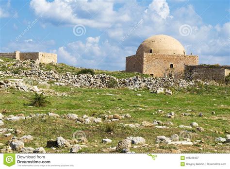 mosque of sultan ibrahim in fortezza citadel rethymno