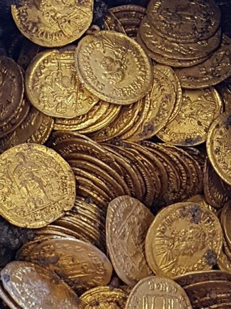 ancient roman gold coins believed   worth millions unearthed