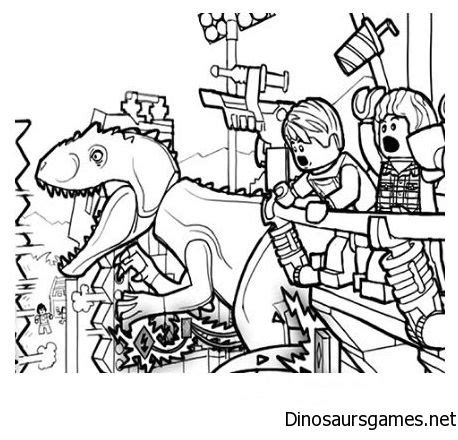 lego jurassic world dinosaur coloring page dinosaur coloring pages
