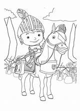Mike Knight Brave Coloring Colouring Pages Color Printable Getcolorings sketch template