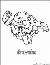 Coloring Graveler Pages Printable Fun sketch template