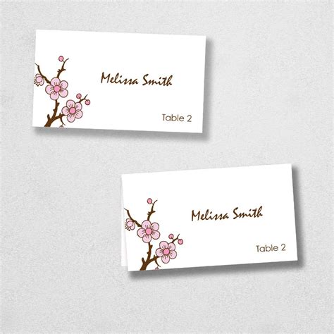 avery place card template instant  escort card
