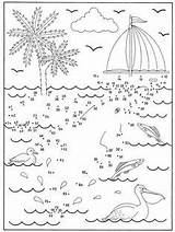 Zahlen Malen Verbinden Delfin Malbuch Lernen Kinderbilder Erwachsene Rätsel Mathe Nachhilfe sketch template