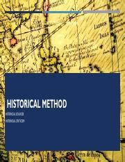 lesson  historical method incomplete pdfpdf historical method