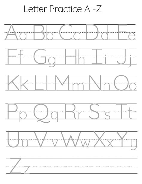 abc practice sheets