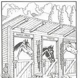 Pferdestall Malvorlage sketch template