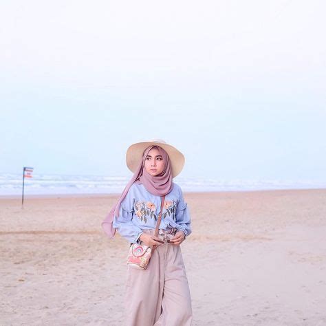 ideas style hijab pantai summer fashion outfits beach fashion