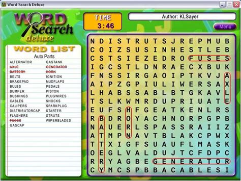 word search deluxe game   play  version