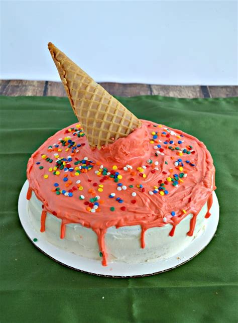 Ice Cream Cone Drip Cake Summerdessertweek Hezzi D S