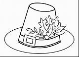 Pilgrim Hat Coloring Getdrawings Drawing Thanksgiving sketch template
