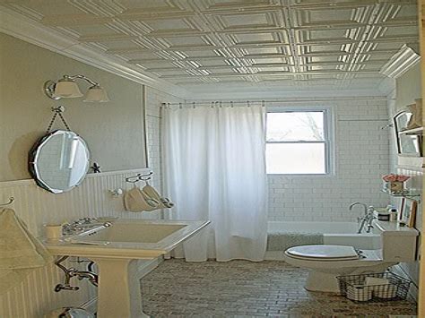 bathrooms  beadboard tin bathroom ceiling ideas