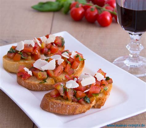 bruschetta mamas rezepte mit bild und kalorienangaben