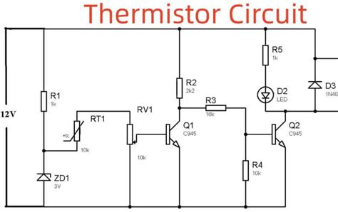 comprehensive overview  thermistor circuit principle types  diagram absolute