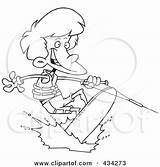 Wakeboarding Cartoon Wakeboard Boy Poster Print Clipart Template Line Ron Leishman sketch template
