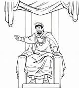 Throne King Drawing Medieval Coloring Pages Bible Line Kings Color Sketch Queen Chair David Drawings God Easy Vbs Getdrawings Paintingvalley sketch template