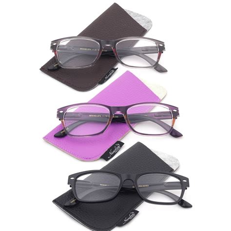 3 packs fashion vintage multi colors reading glasses for women reading