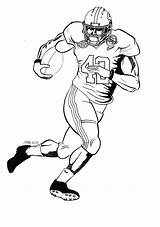 Football Coloring Player Pages Drawing Players Drawings Alabama Tom Dame Notre Nfl Clemson Draw University Brady Cliparts Clipart College Cool sketch template