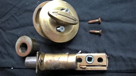 single cylinder deadbolt replacement youtube