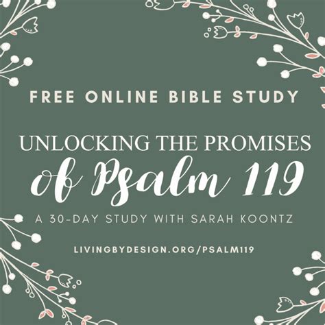 unlocking  promises  psalm     bible study