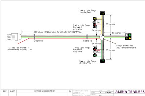 tail light wiring diagrams   installed  aluma flat bed