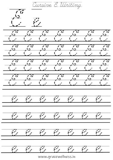 cursive alphabet practice worksheet  printable cursive writing