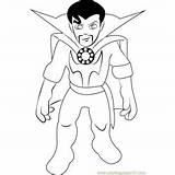 Coloring Strange Modok Dr Squad Hero Super Pages Show Coloringpages101 sketch template