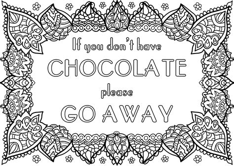 colouring page chocolate  welshpixie  deviantart