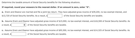 determine  taxable amount  social security benefits