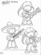 Coloring Pages Charro Mariachi Template Mexican Mexico Printable Coloringbook4kids sketch template