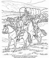 Coloring Pages Wagon Covered Adult Cowboy Cowboys Horse Kids Western West Indians Color Sheets Books Gypsy Horses Indian American Book sketch template