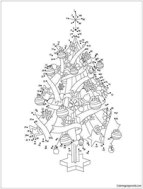 christmas tree  coloring page  printable coloring pages