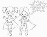Coloring Pages Power Girl Popular sketch template