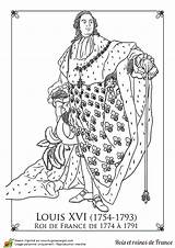 Coloriage Xvi Roi Colorier Imprimer Reine Hugolescargot Savoir sketch template
