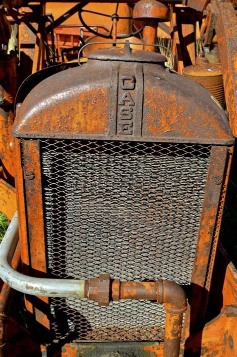 grill    case tractor editorial photo image  engine junkyard