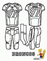 Coloring Pages Jersey Football Denver Quarterback Printable Sports Broncos Bronco Ford Template Jerseys Color Getcolorings Sport Library Clipart Popular Print sketch template