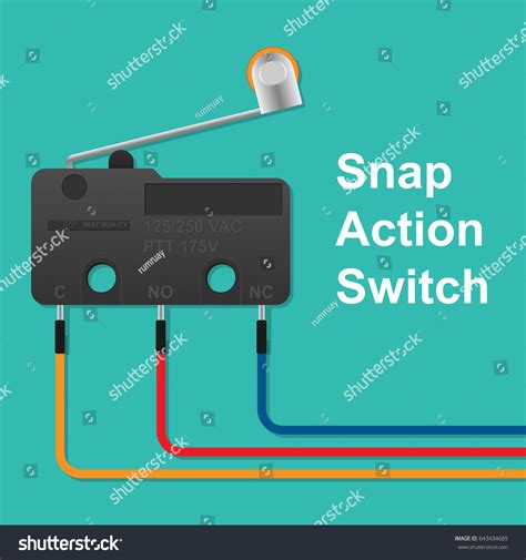 snap action switch wiring control detect